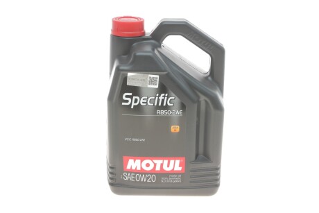 Олива моторна Specific RBS0-2AE 0W-20, 5л. motul 867451