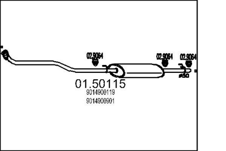 Резонатор mts 01.50115