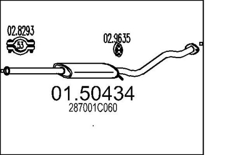 Резонатор mts 01.50434