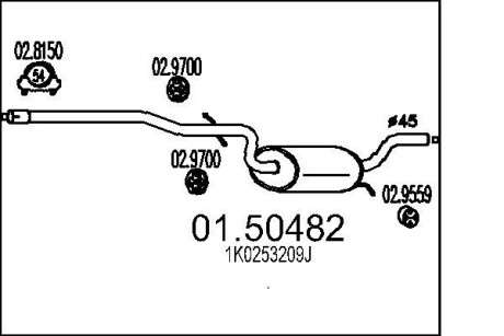 Резонатор mts 01.50482