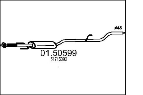 Резонатор mts 01.50599