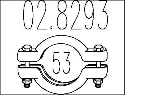 Хомут вихлопної системи mts 02.8293