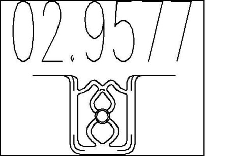 Гумовий елемент кріплення mts 02.9577