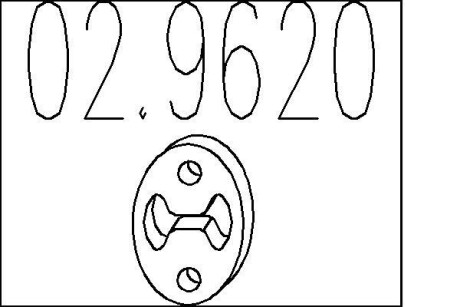 Гумовий елемент кріплення mts 02.9620