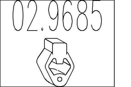 Гумовий елемент кріплення mts 02.9685