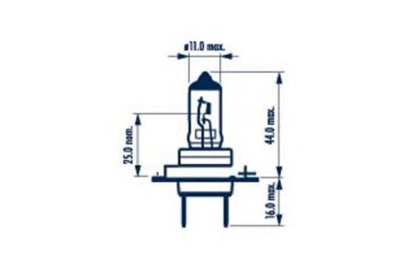 Лампа накаливания H7 12v 55w Px26d (выр-во) narva 48328B1