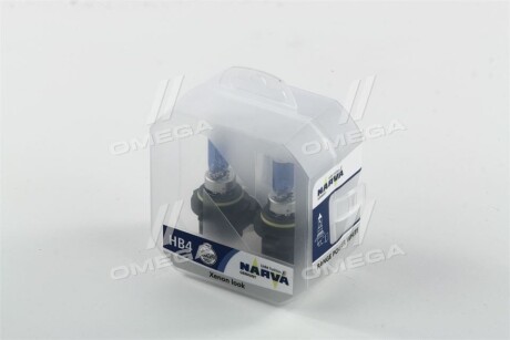 Лампа розжарювання TWIN SET HB4 12V 55W RANGE POWER WHITE narva 48626S2 (фото 1)