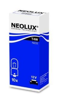 Автолампа T4W BA9s 4 W белая neolux n233