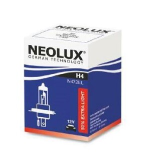 Лампа фарна H4 12V 60/55W P43t (2шт)(вір-во) neolux n472EL