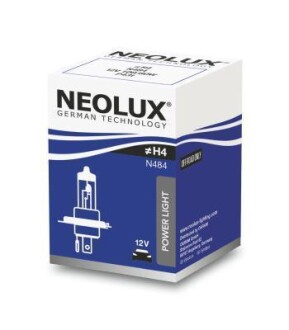 Лампа розжарювання H4 12V 100/80W P43t neolux n484