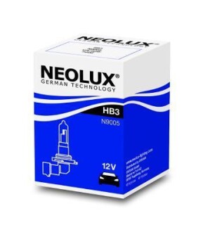 Лампа фарна HB3 12V 60W P20d (вір-во) neolux n9005