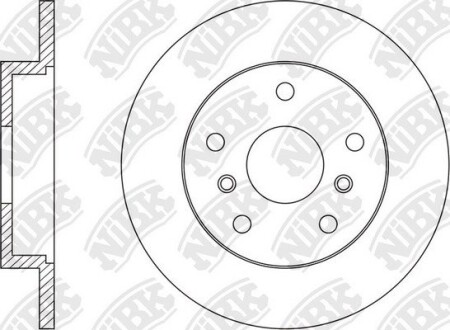 ДИСК ГАЛЬМIВНИЙ ЗАДНIЙ niBK rn1570