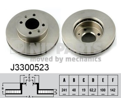 Гальмівний диск nipparts j3300523