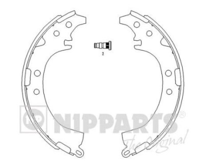 Гальмівні колодки nipparts j3502050