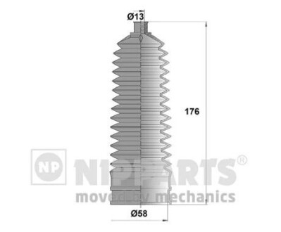 Пильовик рульового механізма nipparts n2844028