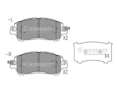 Гальмівні колодки nipparts n3603078