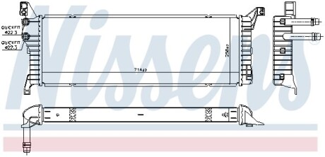 Радіатор охолодження nissens 606087