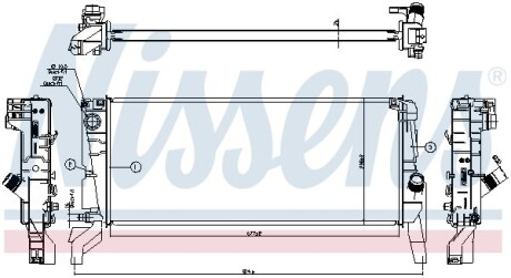 Радіатор охолодження nissens 606 246