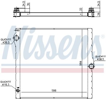 Радіатор охолодження First Fit nissens 60825