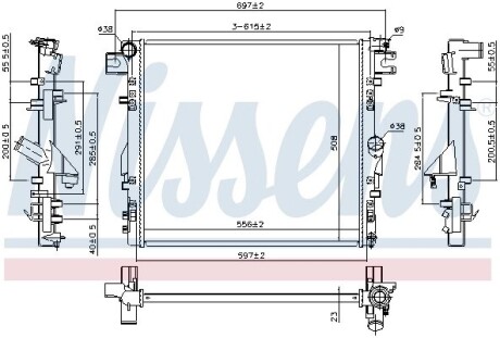 Радиатор nissens 61037