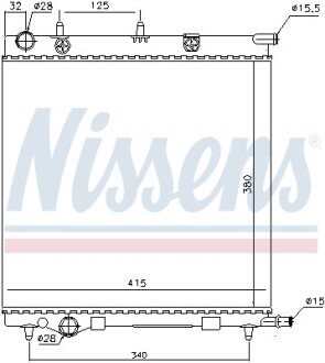 Радіатор nissens 61284