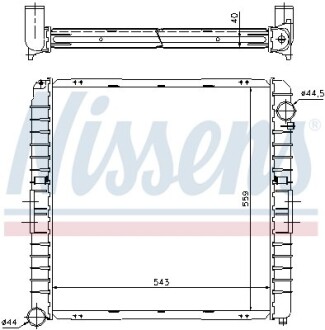 Радіатор nissens 62345A