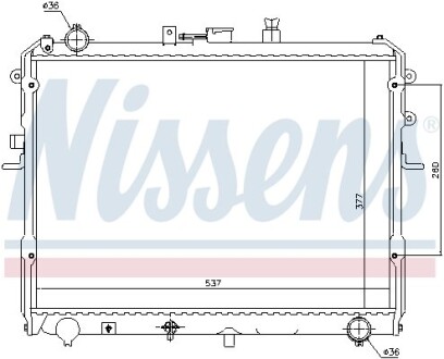 Радиатор охлаждения nissens 62381