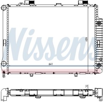 Радіатор охолодження nissens 62666A