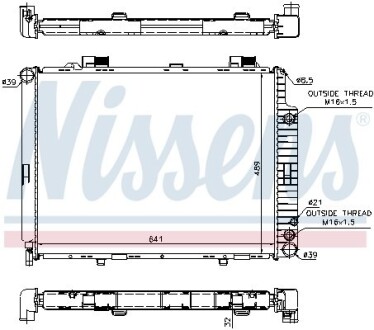 Радіатор охолодження nissens 62691A