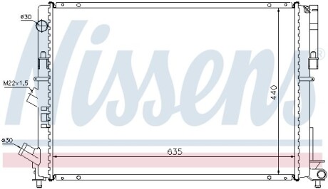 Радиатор охлаждения nissens 63838