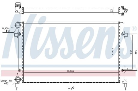 Радіатор nissens 65277