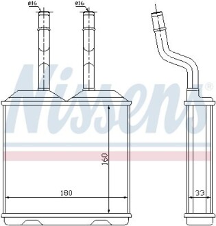 Радиатор отопителя салона nissens 72634