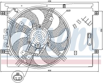 Вентилятор радіатора nissens 85564