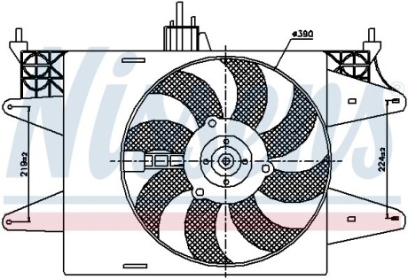 Вентилятор радіатора nissens 85572