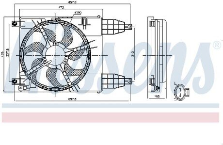 CHEVROLET Вентилятор радіатора Aveo 1.2/1.4 08- nissens 85942