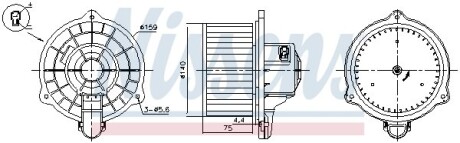 Вентилятор салону nissens 87389