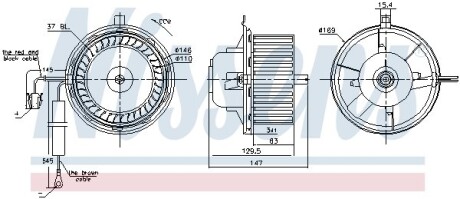 Вентилятор салону nissens 87404