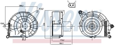 Вентилятор салону nissens 87500