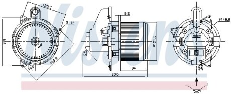 Вентилятор салона nissens 87501