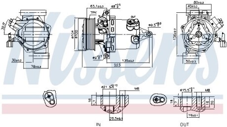 Компрессор кондиционера First Fit nissens 890053