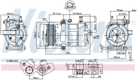 Компресор кондиціонера First Fit nissens 890217