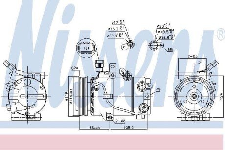 Компресор кондиціонера First Fit nissens 890243