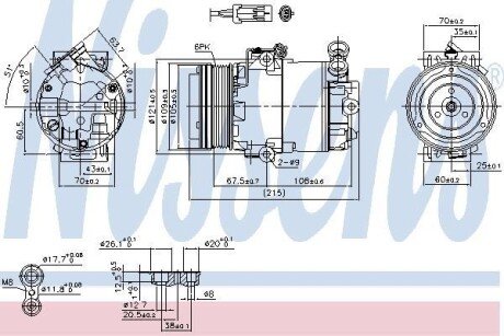 Компресор кондиціонера nissens 89042