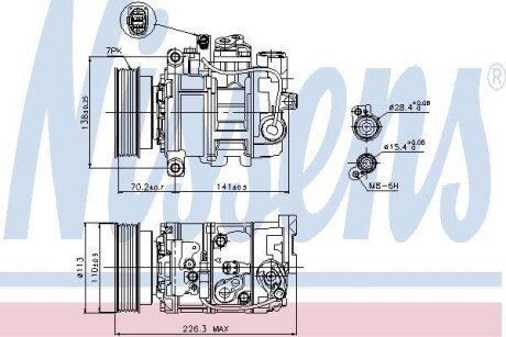 Компрессор кондиционера First Fit nissens 89237