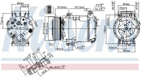 RENAULT Компресор кондиціонера ESPACE IV nissens 89481