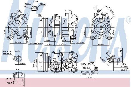 Компресор кондиціонера nissens 89585