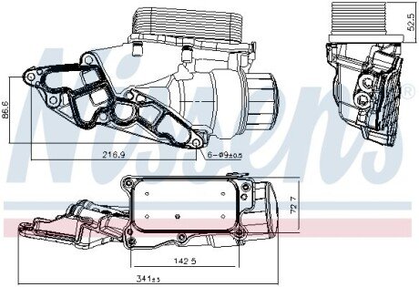 Масляний радіатор nissens 90933