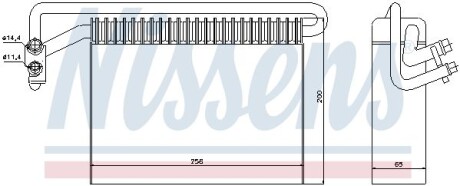 Испаритель кондиционера nissens 92177