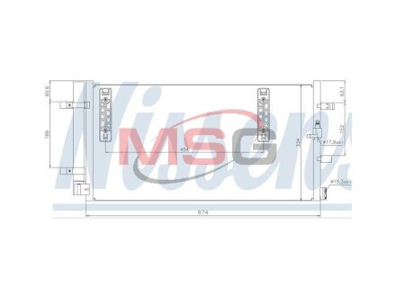 Радіатор кондиціонера nissens 940042