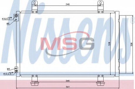 Конденсер кондиціонера nissens 940079